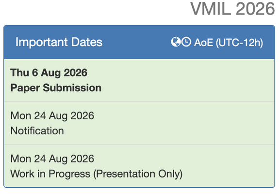 Submission deadline is the 6th of August