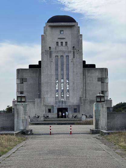 Radio Kootwijk former long range transmitter station built with reinforce concrete in Art Deco style in 1920.
