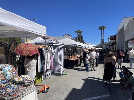 narrow street with vendors
