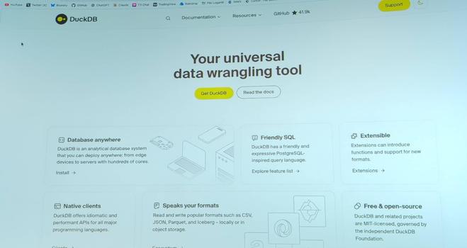 duckdb website