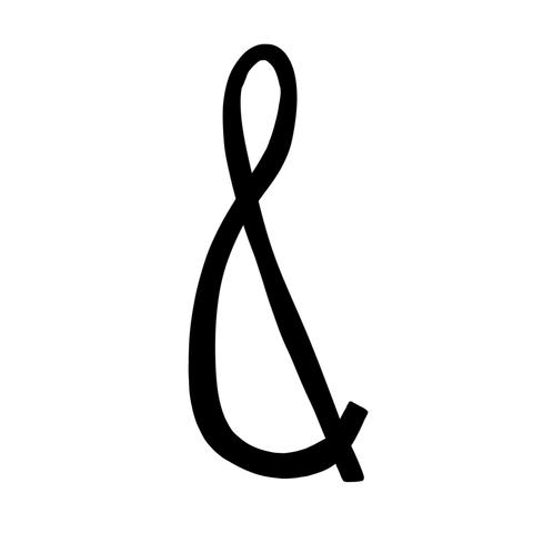 A condensed ampersand. Tall and horizontally narrow.