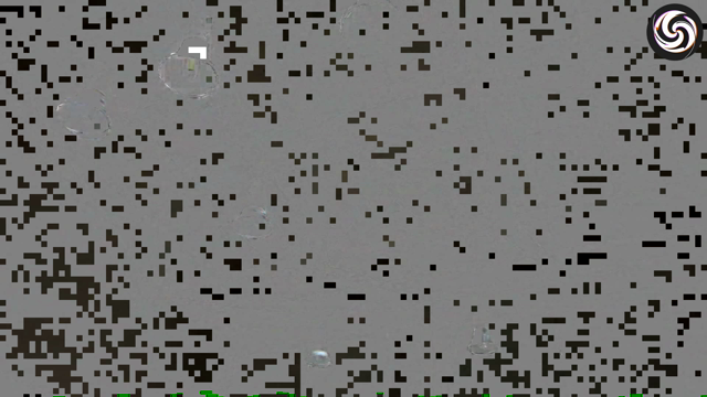 A glitchy video from an audiovisual installation