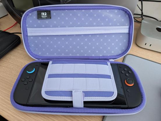 Photo of inside of the case with the console
