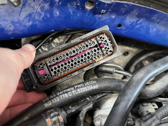 Reflecting back on the female ABS module harness connector with the 120Ω resistor between CAN-HI and CAN-LO pins. I used that resistor to confirm that my old ABS module went south and brought CAN bus communications down along with it on the entire powertrain bus.