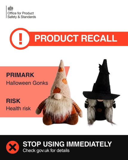 Primark Halloween gonks had to be recalled as they’re full of asbestos