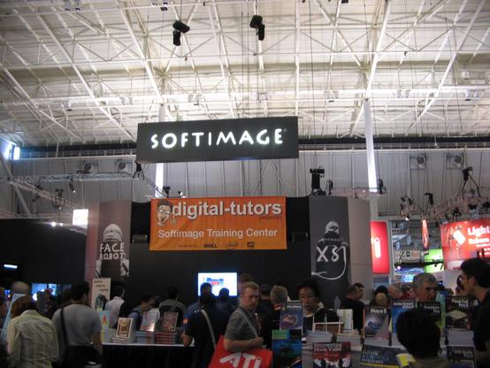 The Softimage booth at Siggraph 2006 featuring XSI and Face Studio
