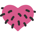 The Android hairy heart emoji. Straight from my device-local copy.