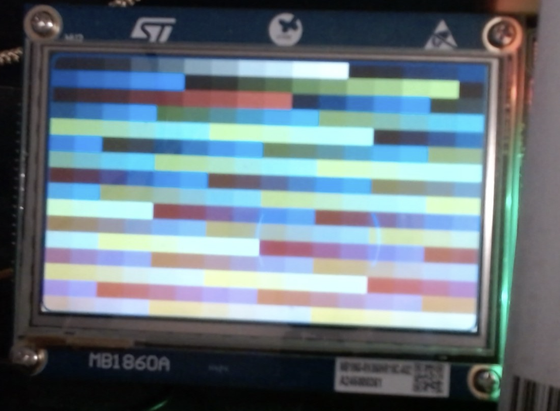 Display configured with a palette of 256 colors, I copied the Macintosh system palette for reference. Also have the ANSI 256 color palette.