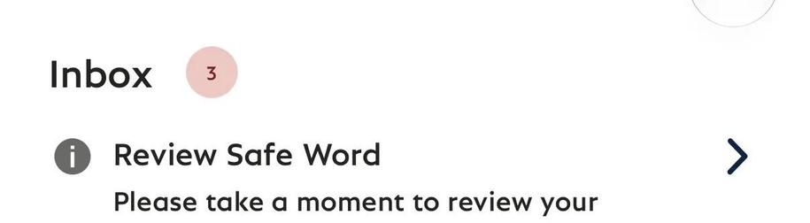 Inbox: “Please Review Safe Word“