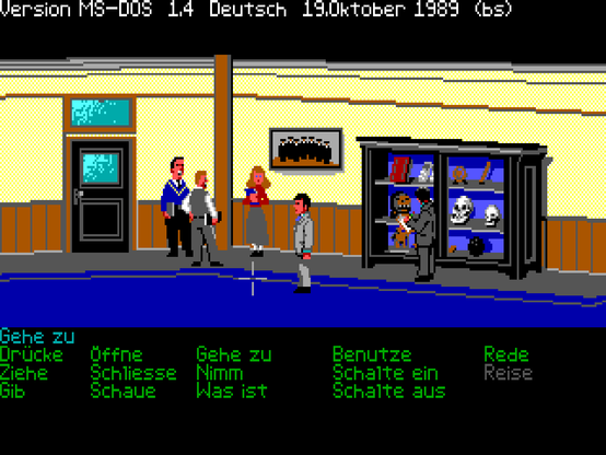 Indiana Jones and the Last Crusade, Screenshot aus der deutschen 16 Farb-Version.