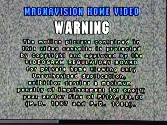 Magnavision Anti-piracy message, c. 2003.