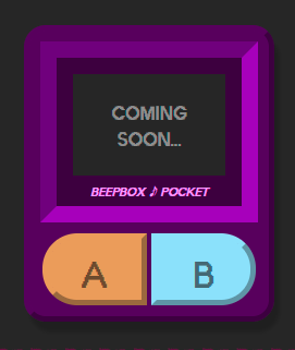 purple gameboy console called a beepbox
