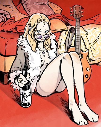 An illustration of Penny Lane from Almost Famous.