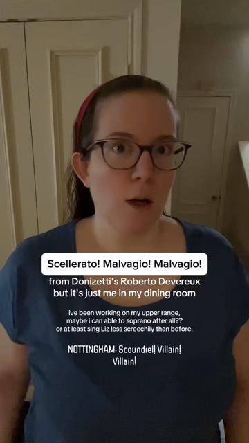 video of me singing a selection from Roberto Devereux; the main thing on display is my singing from Baritone range to Soprano range within the same video with no editing